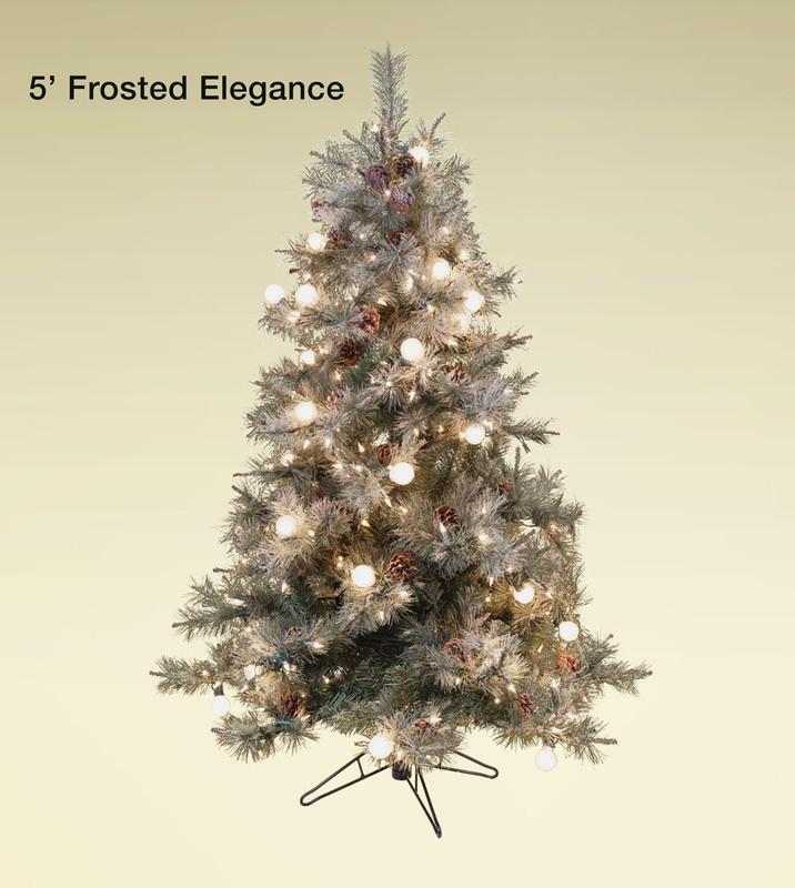 Frosted Elegance Pine Flocked Artificial Christmas Trees Treetime