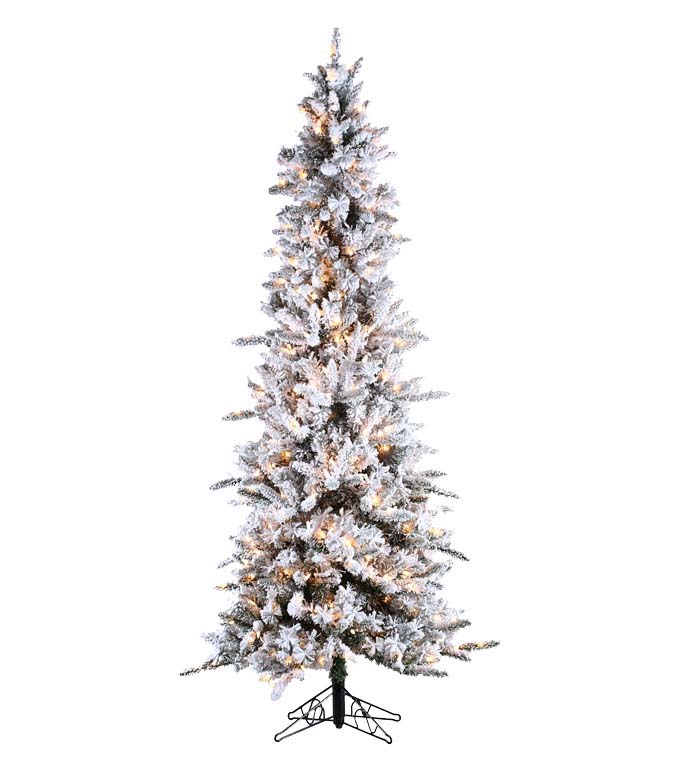 Frosted Elegance Pine Flocked Artificial Christmas Trees - Treetime